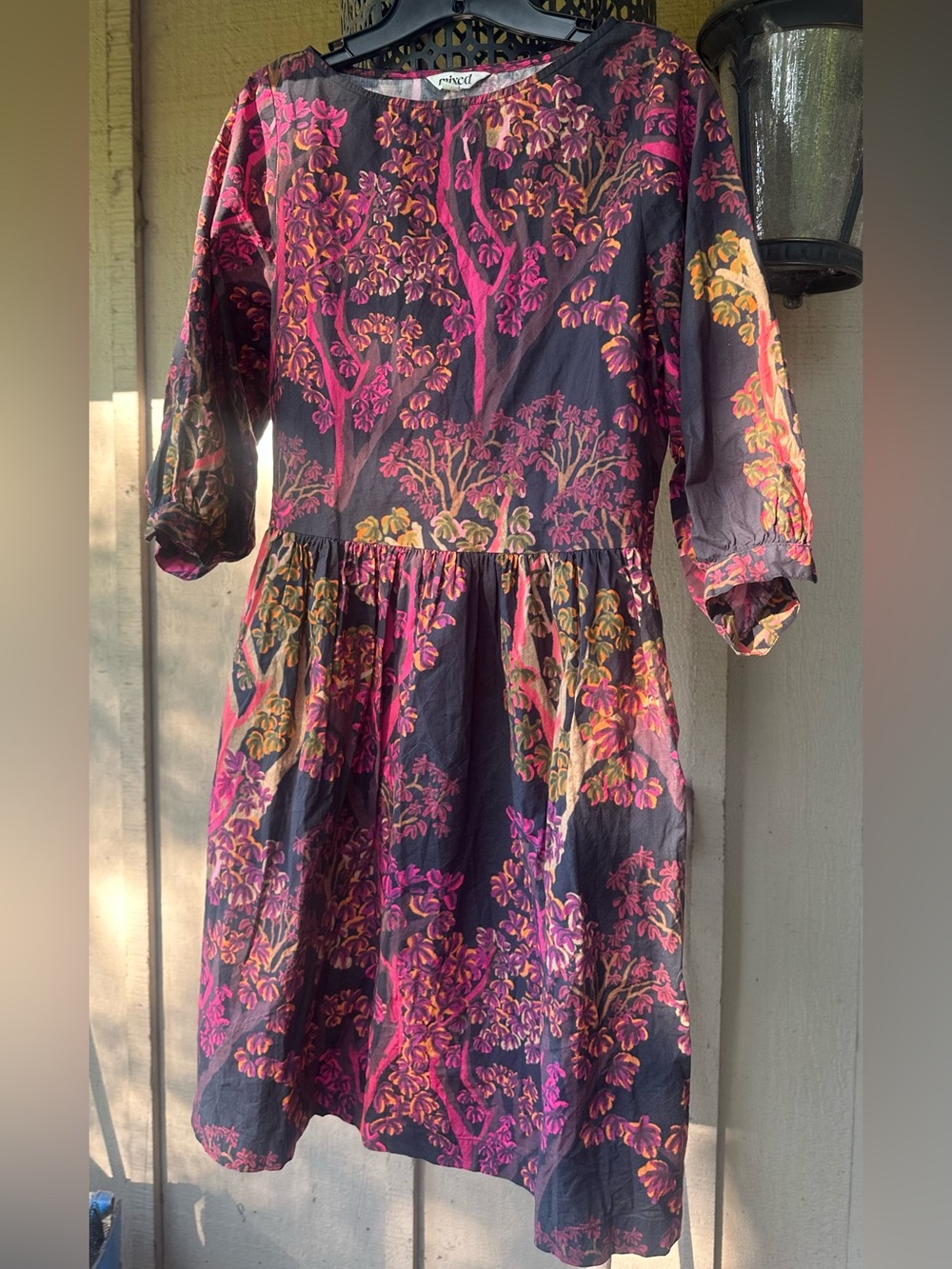 Mixed by Nasrin Maeve Dress in Forest